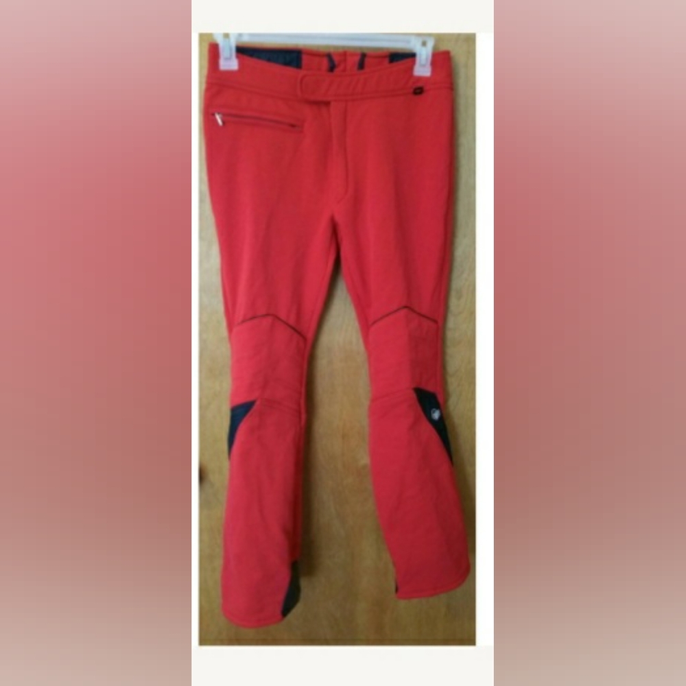 Roffe 🍒 Red Ski Pants S Made in USA Vintage Flash